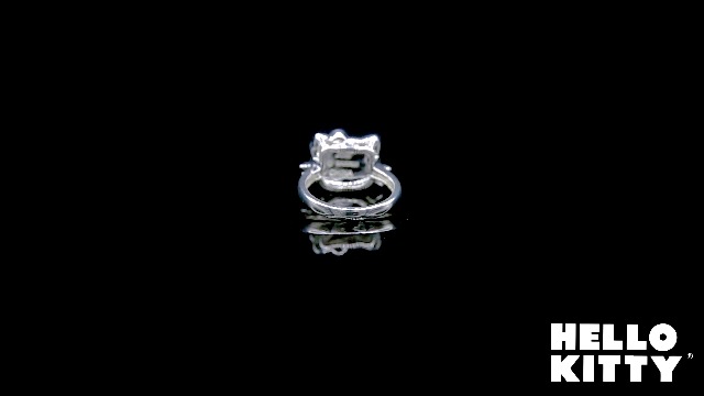 SALLY ROSE Sanrio Hello Kitty Womens Ring Size 5 - Silver Plated